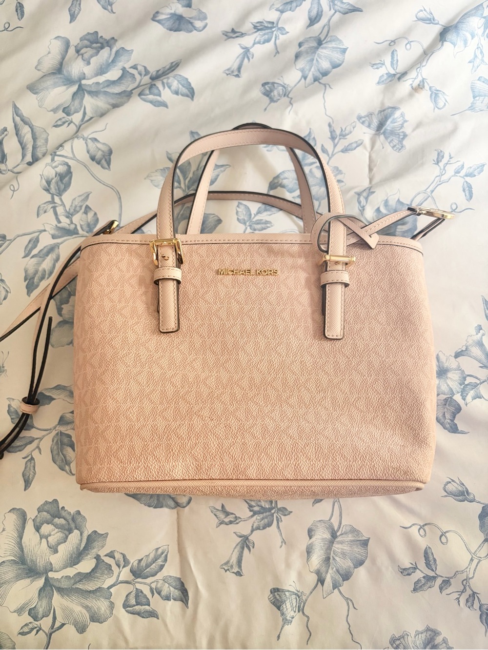 Michael Kors Blush Pink Satchel with Gold Hardware